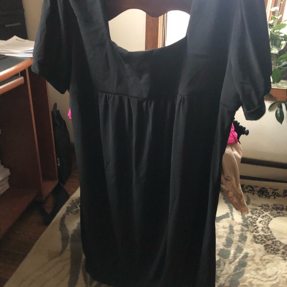 Kristen Nicole black square neck shirt - Picture 1 of 4